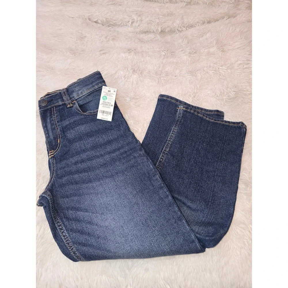 NWT OshKosh B'gosh Boys Wide Leg Jeans - Size 8R (8 Regular) Medium Wash